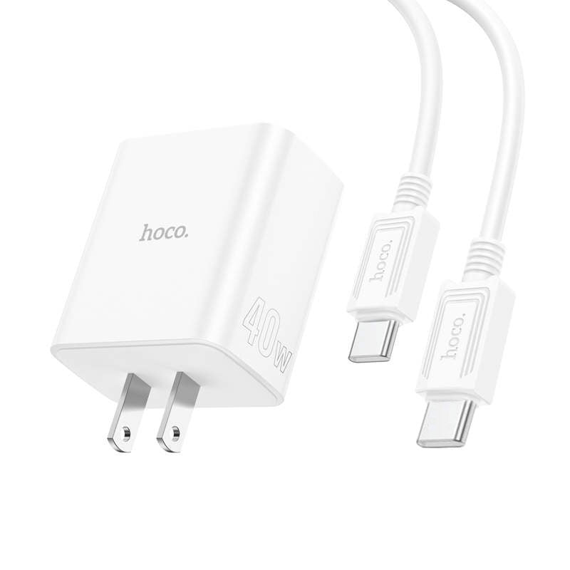 PD 40W Triple Ports Port USB-A et 2x Ports USB-C Adaptateur secteur pour chargeur mural PD 40W Triple Ports Port USB-A et 2x Ports USB-C Adaptateur secteur pour chargeur mural